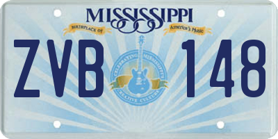 MS license plate ZVB148