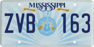 MS license plate ZVB163