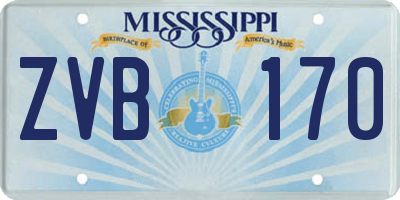 MS license plate ZVB170