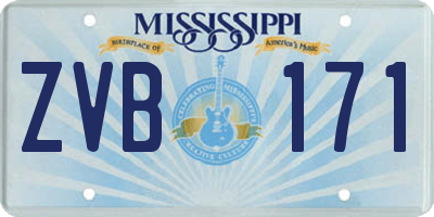MS license plate ZVB171