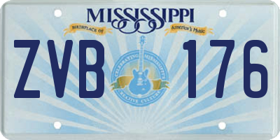 MS license plate ZVB176