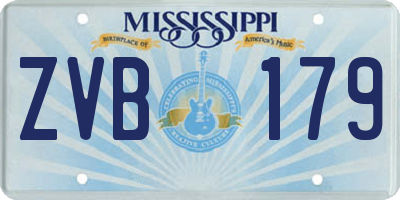 MS license plate ZVB179