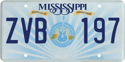 MS license plate ZVB197