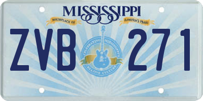 MS license plate ZVB271
