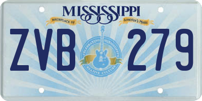 MS license plate ZVB279