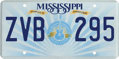 MS license plate ZVB295