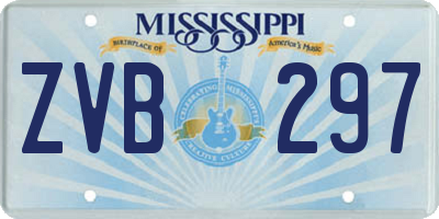 MS license plate ZVB297