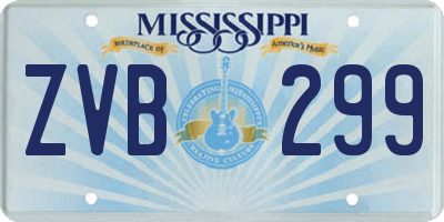 MS license plate ZVB299