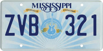 MS license plate ZVB321