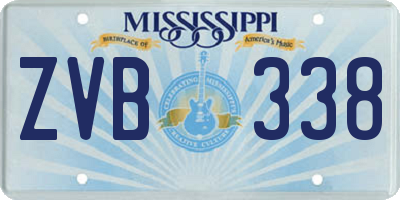 MS license plate ZVB338