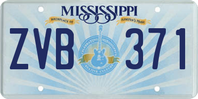 MS license plate ZVB371