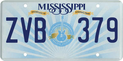 MS license plate ZVB379