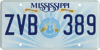 MS license plate ZVB389