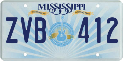 MS license plate ZVB412