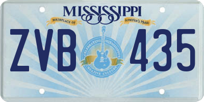 MS license plate ZVB435