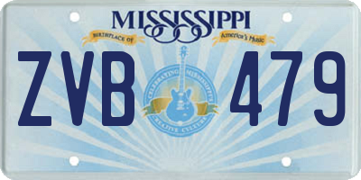 MS license plate ZVB479