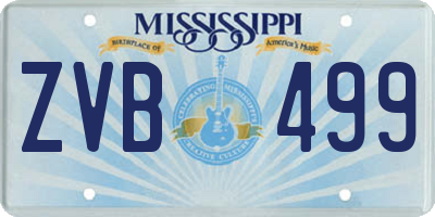MS license plate ZVB499