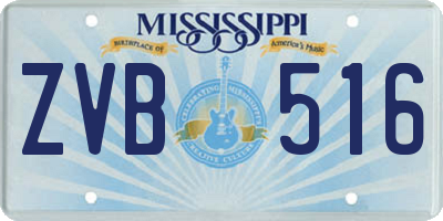 MS license plate ZVB516