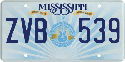 MS license plate ZVB539