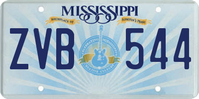 MS license plate ZVB544