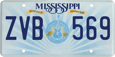 MS license plate ZVB569