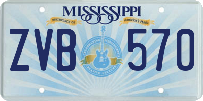 MS license plate ZVB570