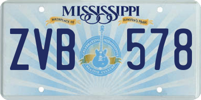 MS license plate ZVB578