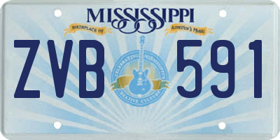 MS license plate ZVB591