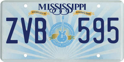 MS license plate ZVB595