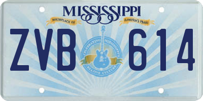 MS license plate ZVB614
