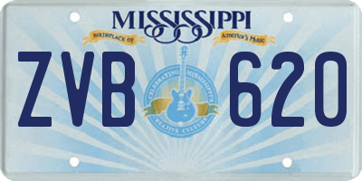 MS license plate ZVB620