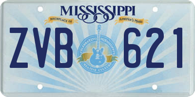 MS license plate ZVB621