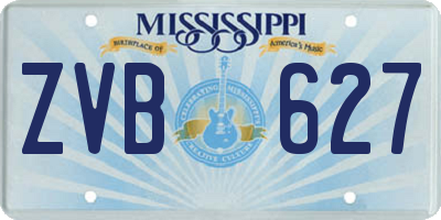 MS license plate ZVB627