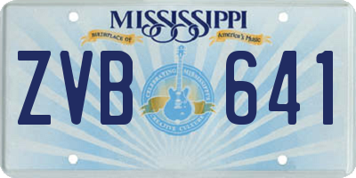 MS license plate ZVB641
