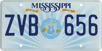 MS license plate ZVB656