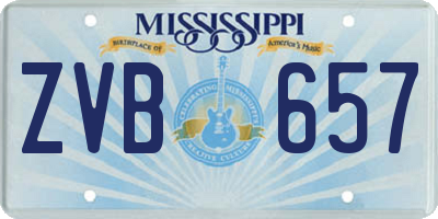 MS license plate ZVB657