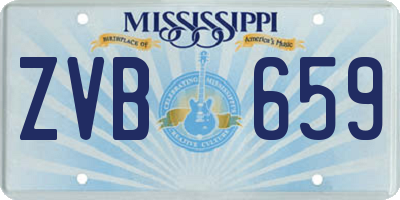 MS license plate ZVB659