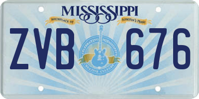 MS license plate ZVB676