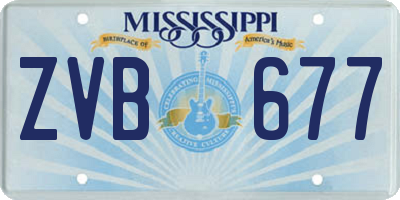 MS license plate ZVB677