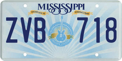 MS license plate ZVB718