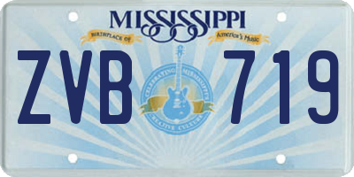 MS license plate ZVB719