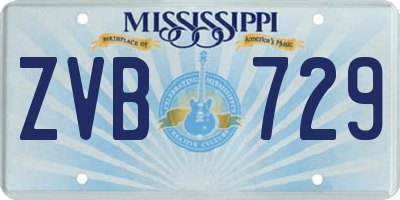 MS license plate ZVB729