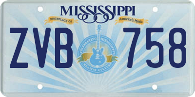 MS license plate ZVB758