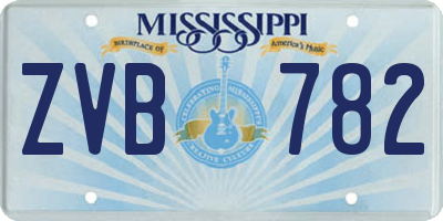 MS license plate ZVB782