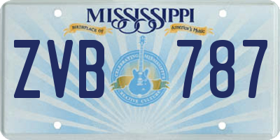 MS license plate ZVB787