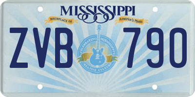 MS license plate ZVB790