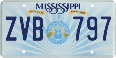 MS license plate ZVB797