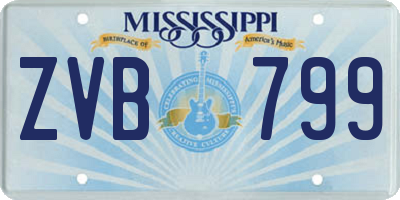 MS license plate ZVB799