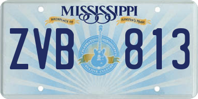 MS license plate ZVB813