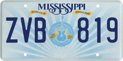 MS license plate ZVB819